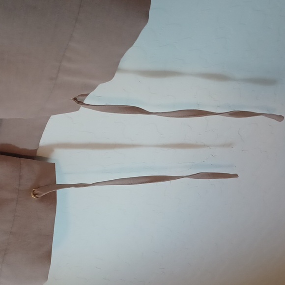 NWT New York Clothing Co Tan Business Casual Jacket With Tie Womans Size Small - Picture 3 of 6